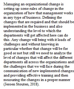 2-3 Short Paper Organizational Change
